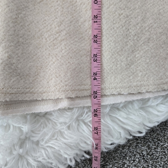 BLANK Winter White Wool Flare Skirt. Size Large. New without tags. Never let y - Picture 7 of 9